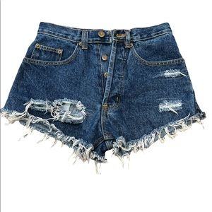 Vintage PROLEN‎ High waisted cutoff shorts